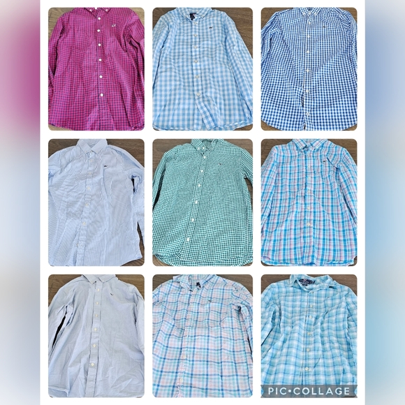 Vineyard Vines Other - Vineyard vines boys size medium  9 Items bundle buttom up shirts